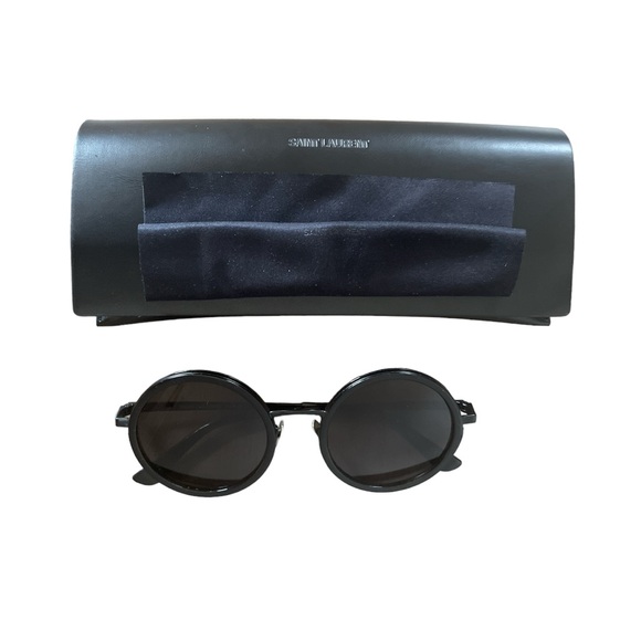 Saint Laurent Accessories - NWOT Saint Laurent Round Black Sunglasses